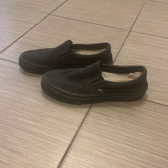 Black womens Vans size 8 - Picture 1 of 1